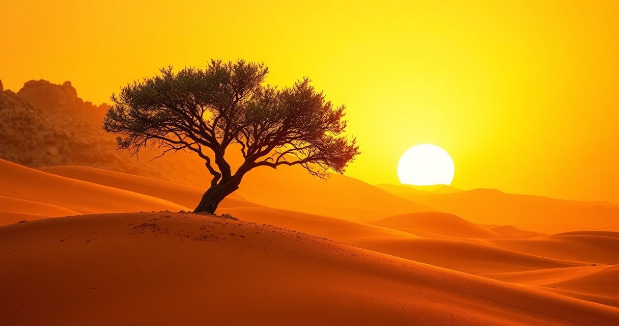 Ancient Middle Eastern desert landscape — the land of the Hebrews